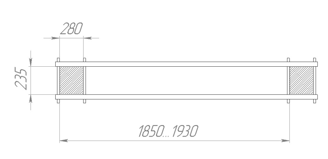 расстояние между опорами