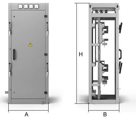 Габариты распределительных щитов ЩО-70